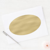 サンディカッコいいビーチルック 楕円形シール (封筒)