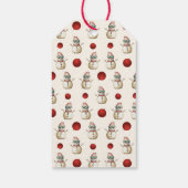 サンディクリスマスツリー雪だるまギャザリング ギフトタグ (裏面)