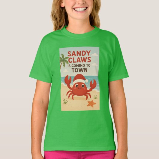 サンディクロウズが街にやってくる Tシャツ (正面)