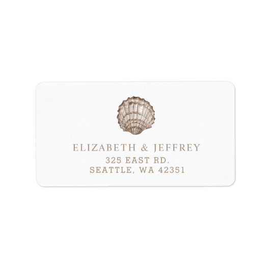 サンディシーシェルズマリン海ビーチ結婚式 ラベル (正面)