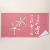 サンディトゥーズサルティキスコーラルビーチタオル ビーチタオル (正面)