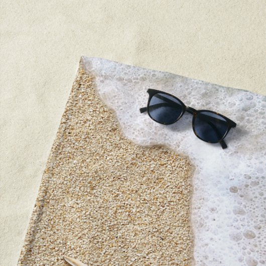 サンディトゥーズサルティキスブルービーチウェーブズ ビーチタオル (インサイチュ)