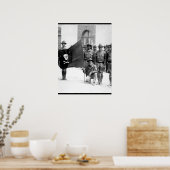 サンディノ国旗。ニカラグア, 1932年(海兵隊)_ ポスター (キッチン)