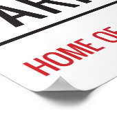 サンディパークスタジアム通りサイン ポスター (角)