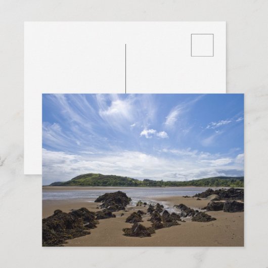 サンディヒルズビーチ、スコットランド ポストカード (正面/裏面)