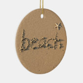 サンディビーチとヒトデのクリスマスオーナメント セラミックオーナメント (右)