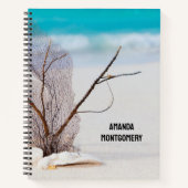 サンディビーチとホワイトシーシェル ノートブック (正面)