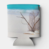 サンディビーチとホワイトシーシェル 缶クーラー (裏面)