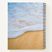 サンディビーチと泡立ちサーフ ノートブック (裏面)