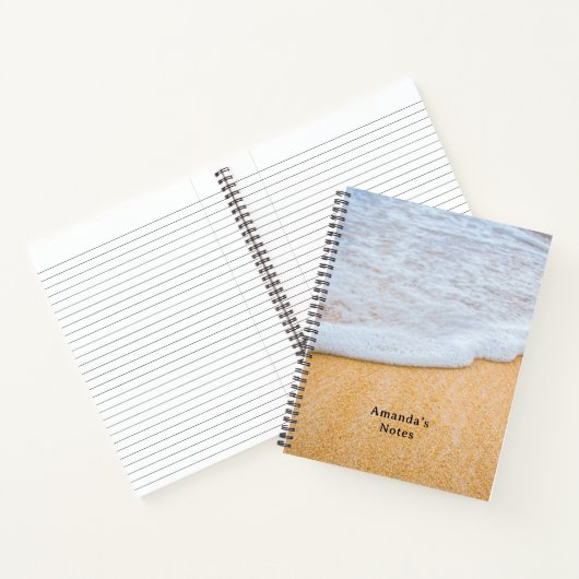 サンディビーチと泡立ちサーフ ノートブック (内部)