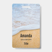 サンディビーチと泡立ちサーフ バッジ (裏面)