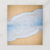 サンディビーチと泡立ちサーフ プレイスカード (外部開封)