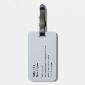 サンディビーチと泡立ちサーフ ラゲッジタグ (裏面縦)