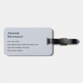 サンディビーチと泡立ちサーフ ラゲッジタグ (裏面横)