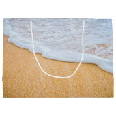 サンディビーチと泡立ちサーフ ラージペーパーバッグ (裏面)