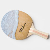 サンディビーチと泡立ちサーフ 卓球ラケット (横)