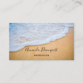 サンディビーチと泡立ちサーフ 名刺 (正面)