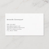 サンディビーチと泡立ちサーフ 名刺 (裏面)