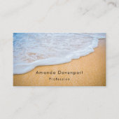 サンディビーチと泡立ちサーフ 名刺 (正面)