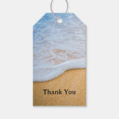 サンディビーチと泡立てサーフありがとう ギフトタグ (正面)
