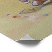 サンディビーチの少年のシェルを探す ポスター (角)