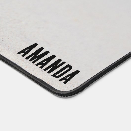 サンディビーチの貝殻の写真 デスクマット (コーナー)