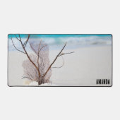 サンディビーチの貝殻の写真 デスクマット (正面)