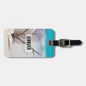 サンディビーチの貝殻の写真 ラゲッジタグ (正面横)