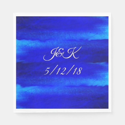 サンディビーチウォーター結婚カラーズディナーナプキンス スタンダードランチョンナプキン (正面)