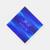 サンディビーチウォーター結婚カラーズディナーナプキンス スタンダードランチョンナプキン (角)