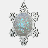 サンディビーチオーナメント スノーフレークピューターオーナメント (右)