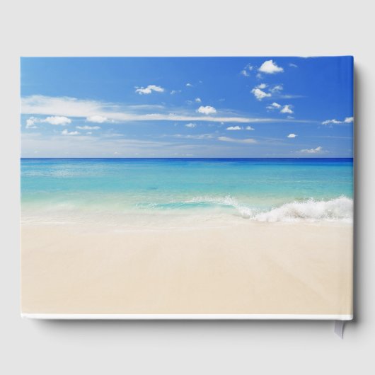 サンディビーチカスタムウェディングゲストブック ゲストブック (裏面)