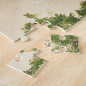 サンディビーチコーブアンドグリーンツリーズ、岩&海 ジグソーパズル (側面)