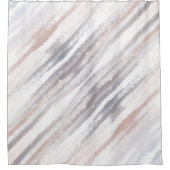 サンディビーチサマータン抽象芸術水彩 シャワーカーテン (正面)