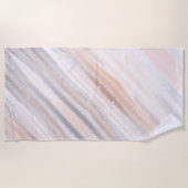 サンディビーチサマータン抽象芸術水彩 ビーチタオル (正面)