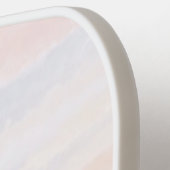 サンディビーチサマータン抽象芸術水彩 ピックルボールラケット (左詳細)