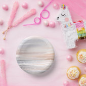 サンディビーチサマータン抽象芸術水彩 ペーパーボウル (パーティー)