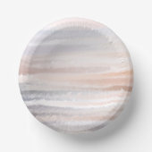 サンディビーチサマータン抽象芸術水彩 ペーパーボウル (正面)