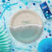 サンディビーチショアラインシーサイドパーティー紙プレート ペーパープレート (パーティー)