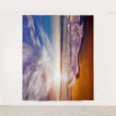 サンディビーチショア海ウェーブズタペストリー タペストリー (正面)