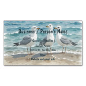 サンディビーチシーグルズウェーブズ マグネット名刺 (正面)