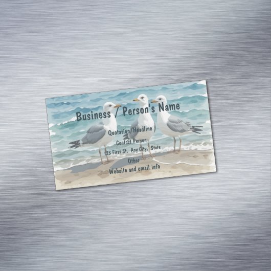 サンディビーチシーグルズウェーブズ マグネット名刺 (インサイチュ)