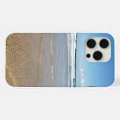 サンディビーチソラックシュルメルフランス | 沿岸ビュー iPhoneケース (裏面横)