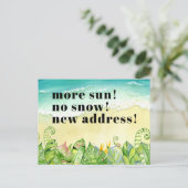 サンディビーチトロピカル葉ズニューアドレス 案内ポストカード (スタンド正面)