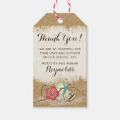 サンディビーチハイビスカス&シ結婚ェルの感謝 ギフトタグ (正面)