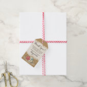 サンディビーチハイビスカス&シ結婚ェルの感謝 ギフトタグ (より糸付き)