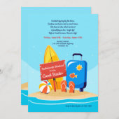 サンディビーチバチェロレッテ 招待状 (正面/裏面)