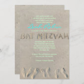 サンディビーチバルミツワー招待状 招待状 (正面/裏面)