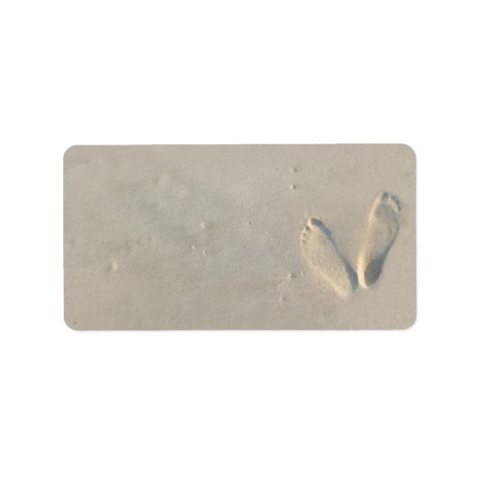 サンディビーチバーバルミツワー差出人住所ラベル ラベル (正面)