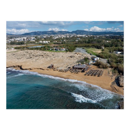 サンディビーチパホス，キプロス ポスター (正面)